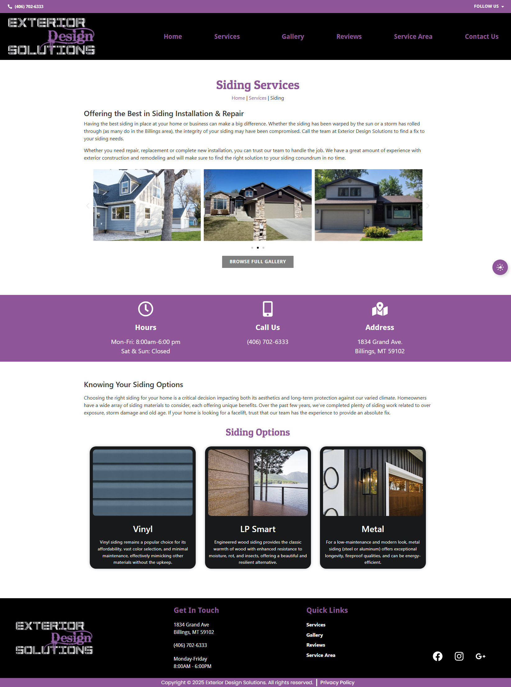 Service Detail Page